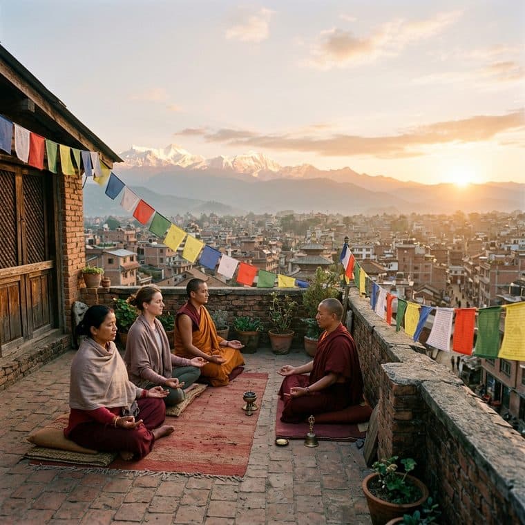 A meditation and yoga retreat